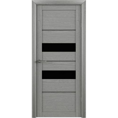 Межкомнатная дверь Albero, Тренд Т 4. Цвет - ясень дымчатый. Лакобель черный.