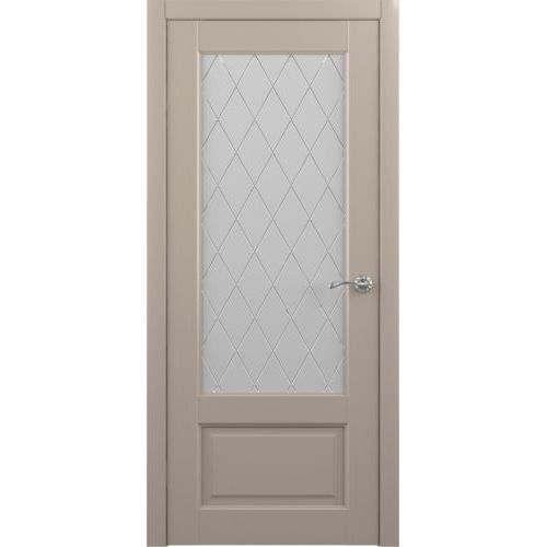 Межкомнатная дверь Albero, Галерея, Эрмитаж 1, стекло "Ромб". Цвет - серый.