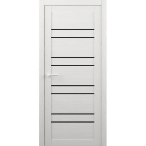Межкомнатная дверь Albero, Тренд Т 14. Цвет - лиственница белая. Лакобель черный.