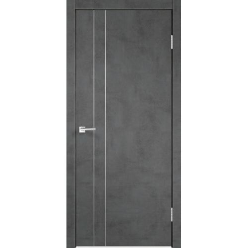Межкомнатная дверь Velldoris, Techno M2, глухое. Цвет - муар темно-серый.