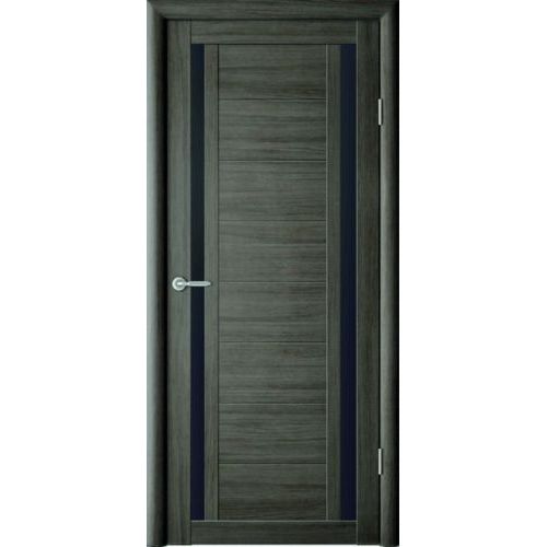 Межкомнатная дверь Albero, Рига. Цвет - кедр серый. Стекло графит.