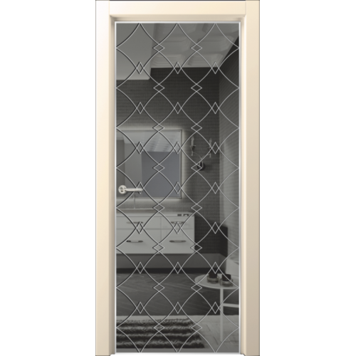 Межкомнатная дверь Чебоксарские Двери, Эспелло, зеркало с рисунком "Пикс"