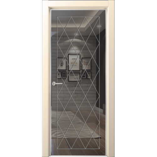 Межкомнатная дверь Чебоксарские Двери, Эспелло, зеркало с рисунком "Плаза"