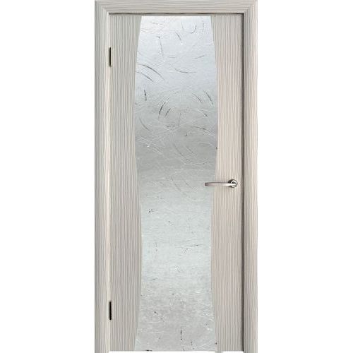 Межкомнатная дверь Юкка, Стиль, Сириус 1.1 ПО, стекло - художественное зеркало.