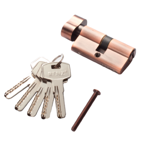 Цилиндр ключ / завертка Renz CC-H 60. Цвет - бронза античная.