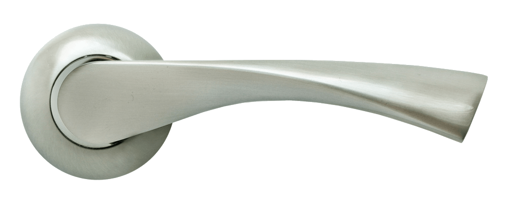 Ручка дверная Rucetti RAP 1. Цвет - никель белый / хром.