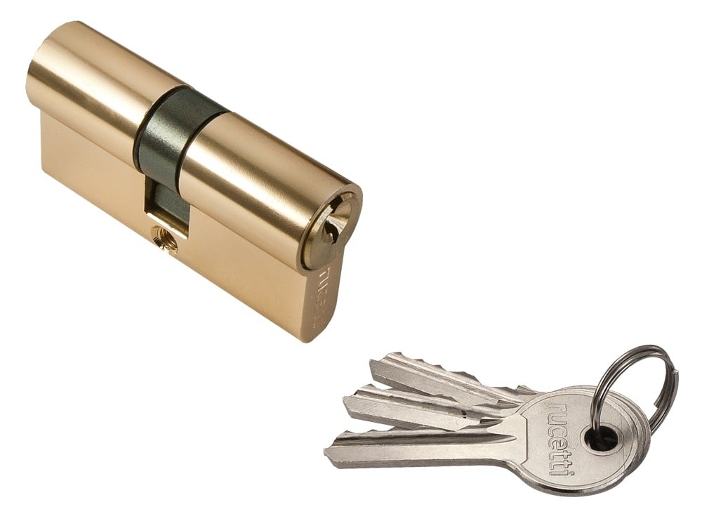 Цилиндр ключ / ключ Rucetti R 60 C. Цвет - золото матовое.