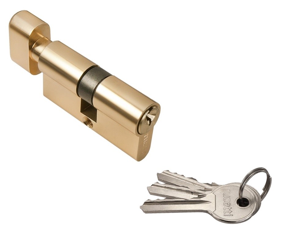 Цилиндр ключ / завертка Rucetti R 60 CK. Цвет - золото матовое.