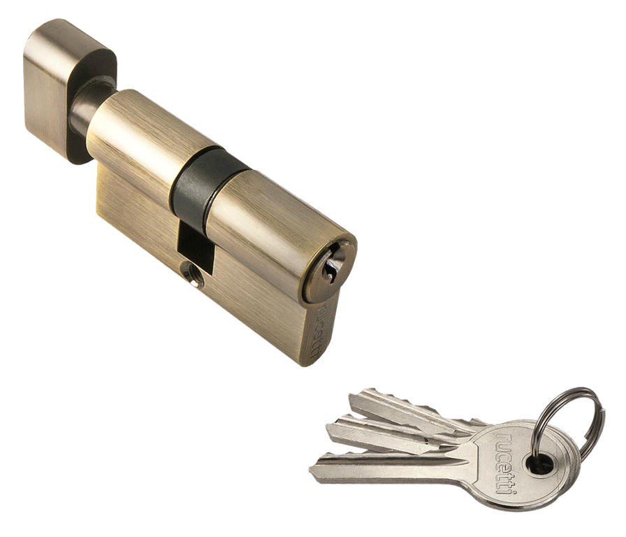 Цилиндр ключ / завертка Rucetti R 60 CK. Цвет - бронза античная.