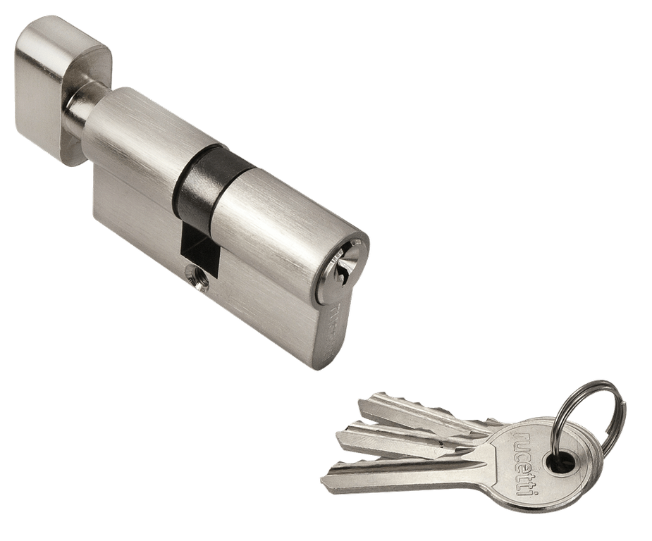 Цилиндр ключ / завертка Rucetti R 60 CK. Цвет - никель матовый.