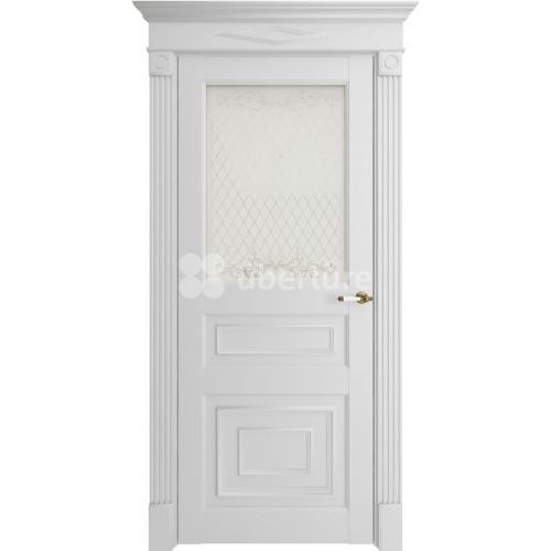Межкомнатная дверь Uberture (Убертюре), Флоренция ПДО 62001. Цвет - серена белый.