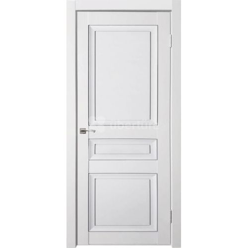 Межкомнатная дверь Uberture (Убертюре), Деканто ПДГ 3. Цвет - бархат белый.