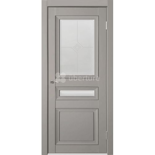 Межкомнатная дверь Uberture (Убертюре), Деканто ПДО 4. Цвет - бархат серый.