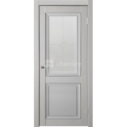 Межкомнатная дверь Uberture (Убертюре), Деканто ПДО 1. Цвет - бархат светло-серый.
