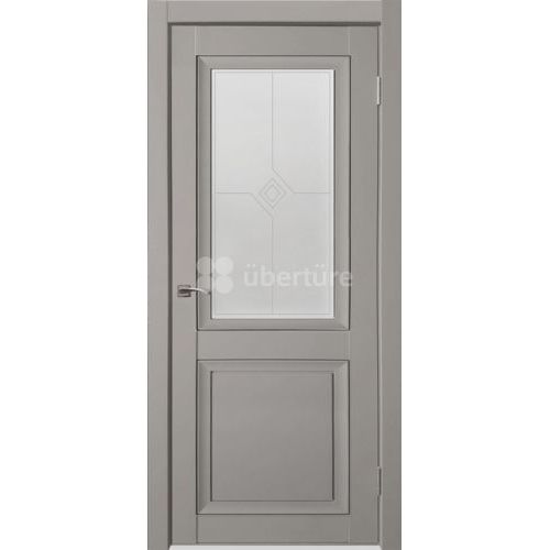 Межкомнатная дверь Uberture (Убертюре), Деканто ПДО 1. Цвет - бархат серый.