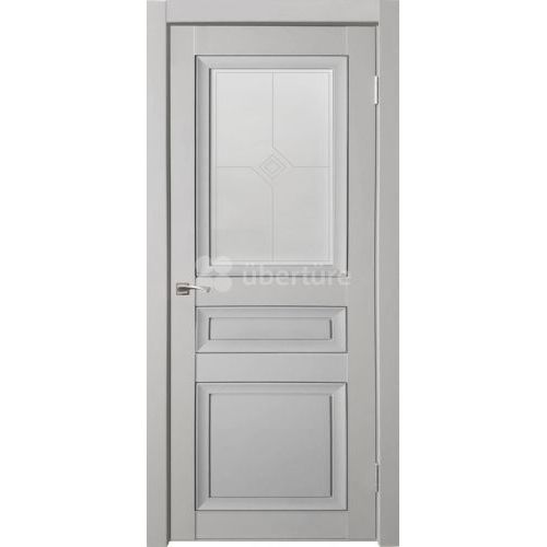 Межкомнатная дверь Uberture (Убертюре), Деканто ПДО 3. Цвет - бархат светло-серый.