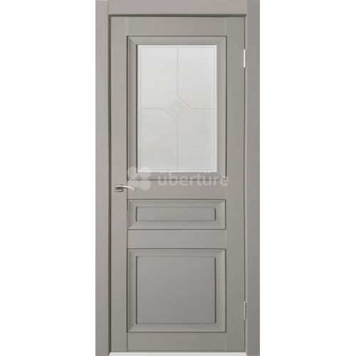 Межкомнатная дверь Uberture (Убертюре), Деканто ПДО 3. Цвет - бархат серый.