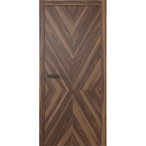 Межкомнатная дверь Олимп, Венир 06 ПГ. Цвет - орех американский.