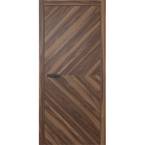 Межкомнатная дверь Олимп, Венир 15 ПГ. Цвет - орех американский.