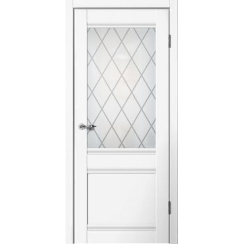 Межкомнатная дверь Сибирь Профиль, Classic C1 ПО. Цвет - белый.
