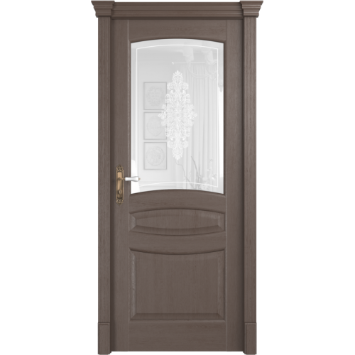 Межкомнатная дверь Олимп, Классика, Верона ПО. Стекло - с шелкографией, рисунок 6.