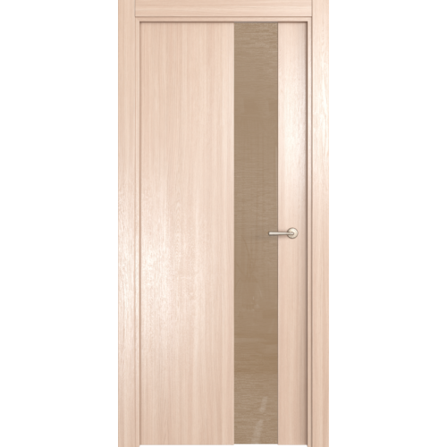 Межкомнатная дверь Олимп, Стиль, Диор 10 ПО. Стекло - триплекс бронза с тканью.