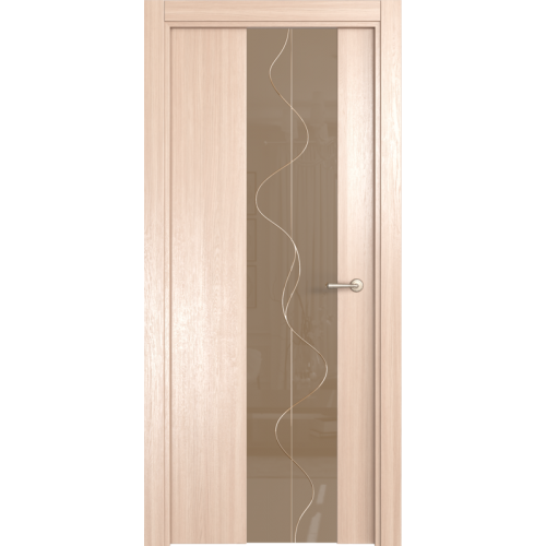 Межкомнатная дверь Олимп, Стиль, Диор 14 ПО. Стекло - триплекс бронза, рисунок 220.