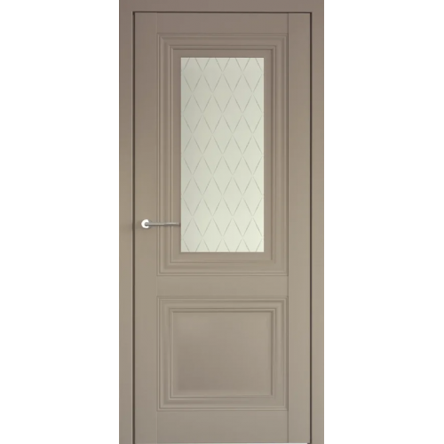 Межкомнатная дверь Albero, Империя, Спарта 2, стекло "Лорд" серый лак. Цвет - серый.