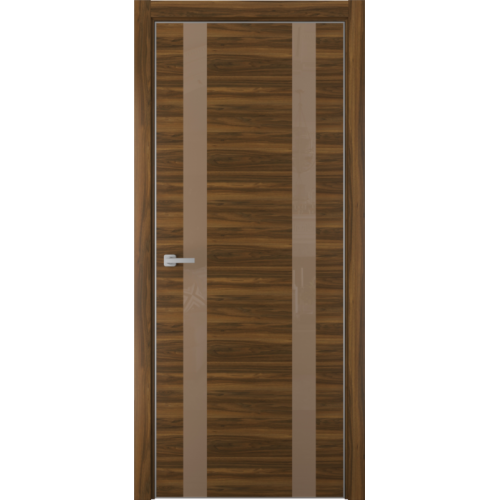 Межкомнатная дверь Олимп, Галео 11. Стекло - лакобель коричневый.