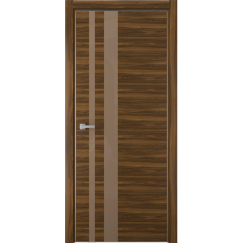 Межкомнатная дверь Олимп, Галео 14. Стекло - лакобель коричневый.