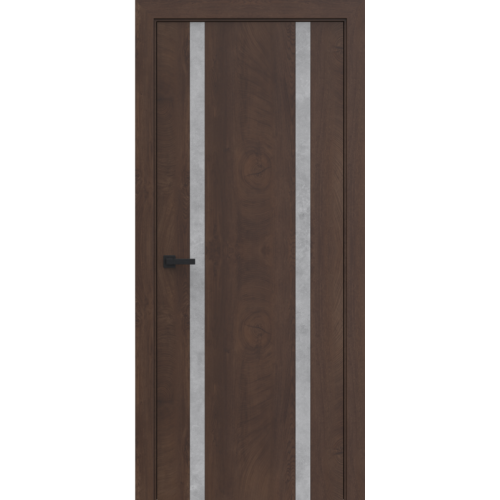 Межкомнатная дверь Гармония, Trend 02 ПГ. Цвет - лиственница амурская / бетон лофт светлый.