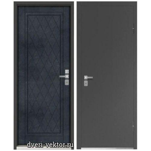 Входная дверь Falko, Арктика Люкс Термо А-015, графит / бетон графит