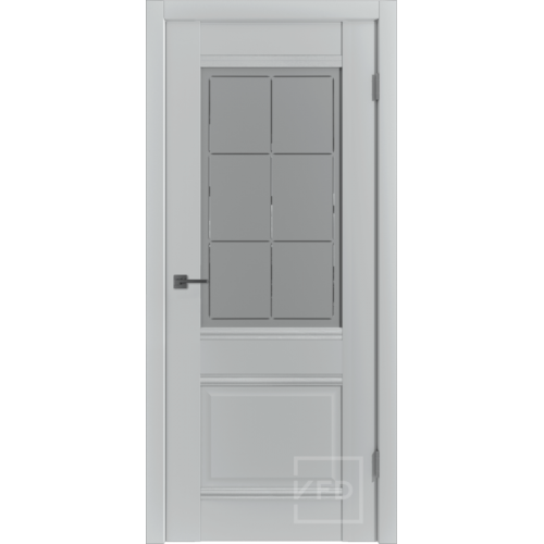 Межкомнатная дверь ВФД, Экошпон, Emalex EC2 ПО. Цвет - emalex steel.