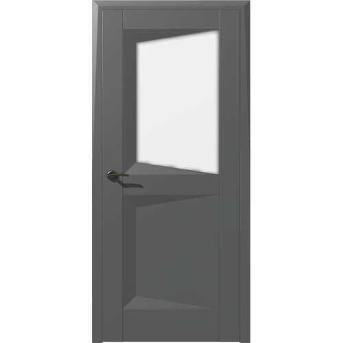 Межкомнатная дверь Дубрава Сибирь, Муза ST, Аккорд 2 ПО. Цвет - серый.