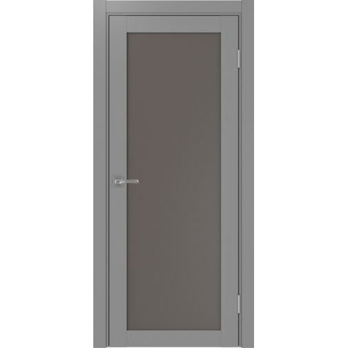 Межкомнатная дверь Optima Porte, Турин 501.2. Цвет - серый. Стекло - бронза.