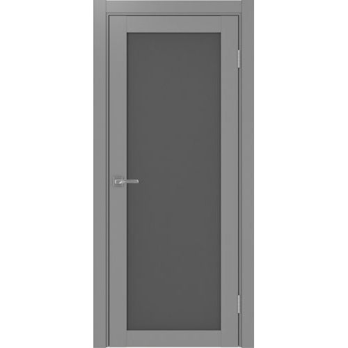 Межкомнатная дверь Optima Porte, Турин 501.2. Цвет - серый. Стекло - графит.