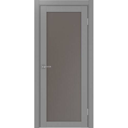 Межкомнатная дверь Optima Porte, Турин 501.2. Цвет - серый. Стекло - кризет бронза.