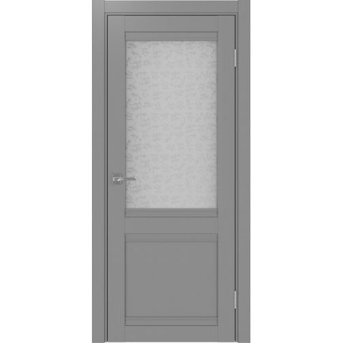 Межкомнатная дверь Optima Porte, Турин 502U.21 У. Цвет - серый. Стекло - дали бц.