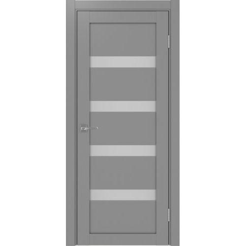 Межкомнатная дверь Optima Porte, Турин 505.12. Цвет - серый. Стекло матовое.