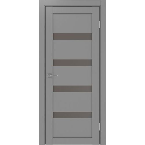 Межкомнатная дверь Optima Porte, Турин 505.12. Цвет - серый. Стекло - бронза.