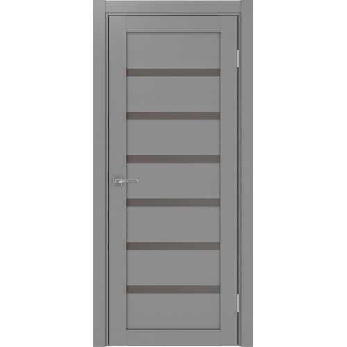 Межкомнатная дверь Optima Porte, Турин 507.12. Цвет - серый. Стекло - бронза.