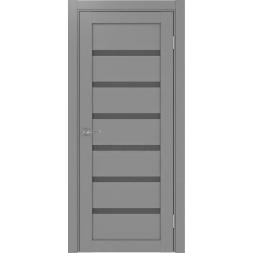 Межкомнатная дверь Optima Porte, Турин 507.12. Цвет - серый. Стекло - графит.