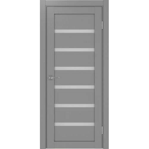 Межкомнатная дверь Optima Porte, Турин 507.12. Цвет - серый. Стекло - матовое.