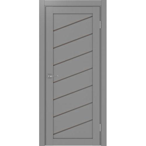 Межкомнатная дверь Optima Porte, Турин 508.112 У. Цвет - серый. Стекло - бронза.
