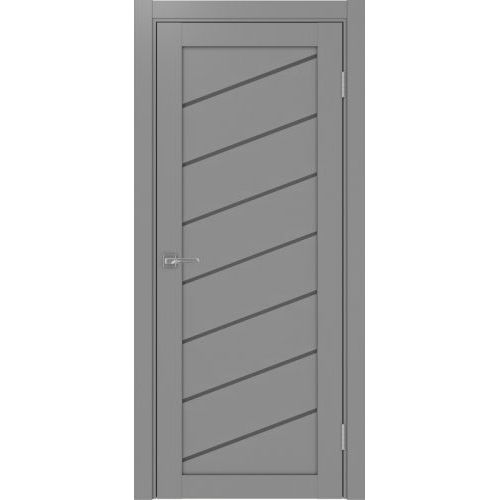 Межкомнатная дверь Optima Porte, Турин 508.112 У. Цвет - серый. Стекло - графит.