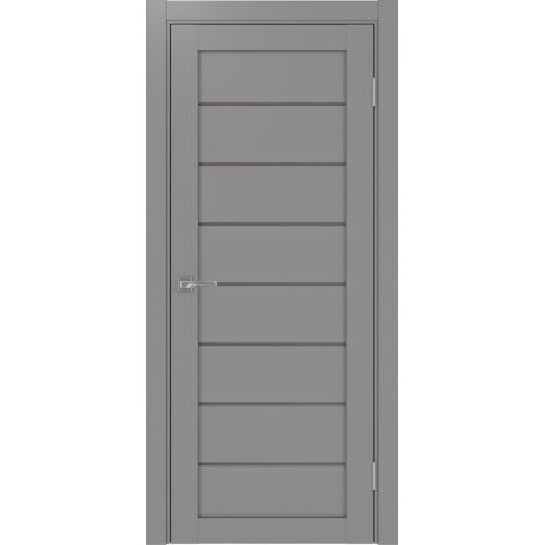 Межкомнатная дверь Optima Porte, Турин 508.12. Цвет - серый. Стекло - бронза.
