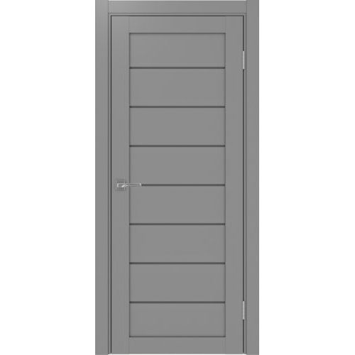 Межкомнатная дверь Optima Porte, Турин 508.12. Цвет - серый. Стекло - графит.