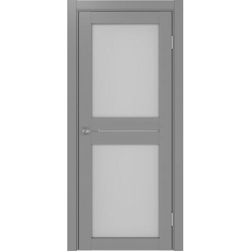 Межкомнатная дверь Optima Porte, Турин 520.222. Цвет - серый. Стекло - матовое.
