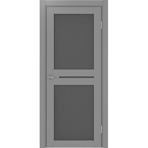 Межкомнатная дверь Optima Porte, Турин 520.222. Цвет - серый. Стекло - графит.