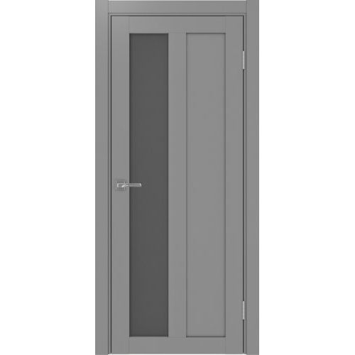 Межкомнатная дверь Optima Porte, Турин 521.21. Цвет - серый. Стекло - графит.
